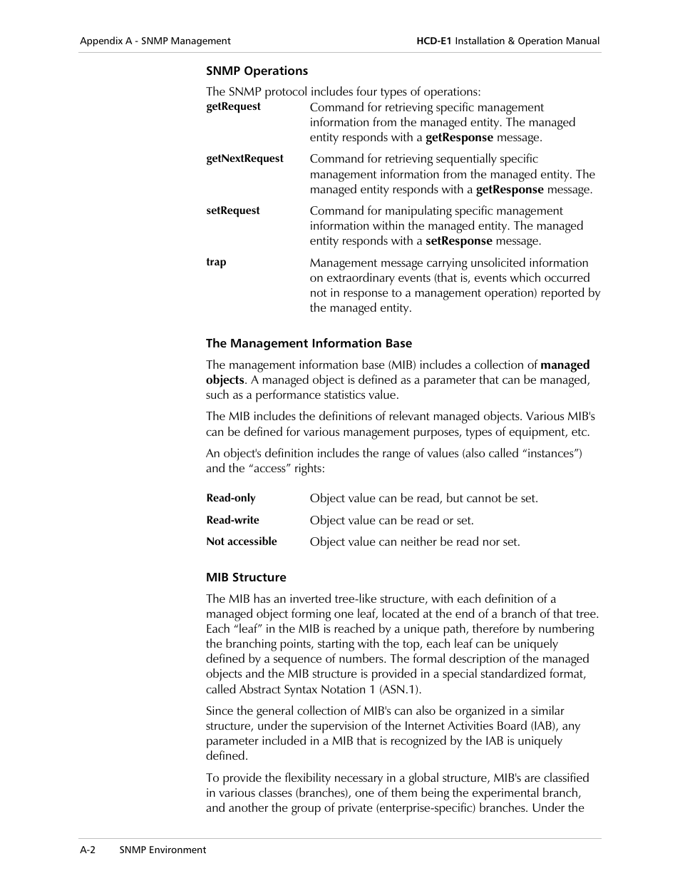 RAD Data comm HCD-E1 User Manual | Page 178 / 232