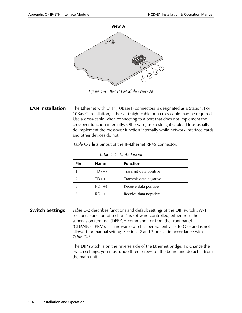 RAD Data comm HCD-E1 User Manual | Page 196 / 232
