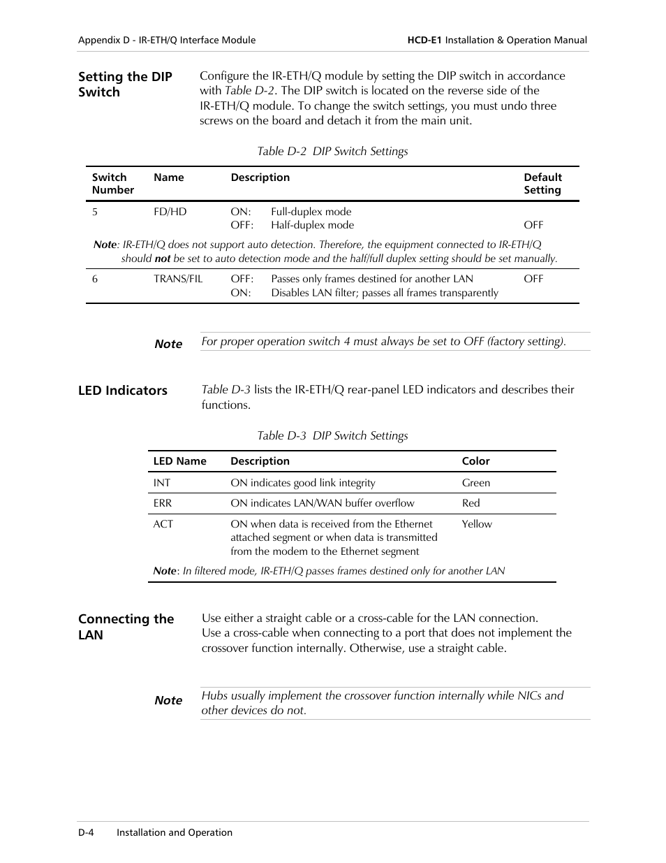 RAD Data comm HCD-E1 User Manual | Page 202 / 232