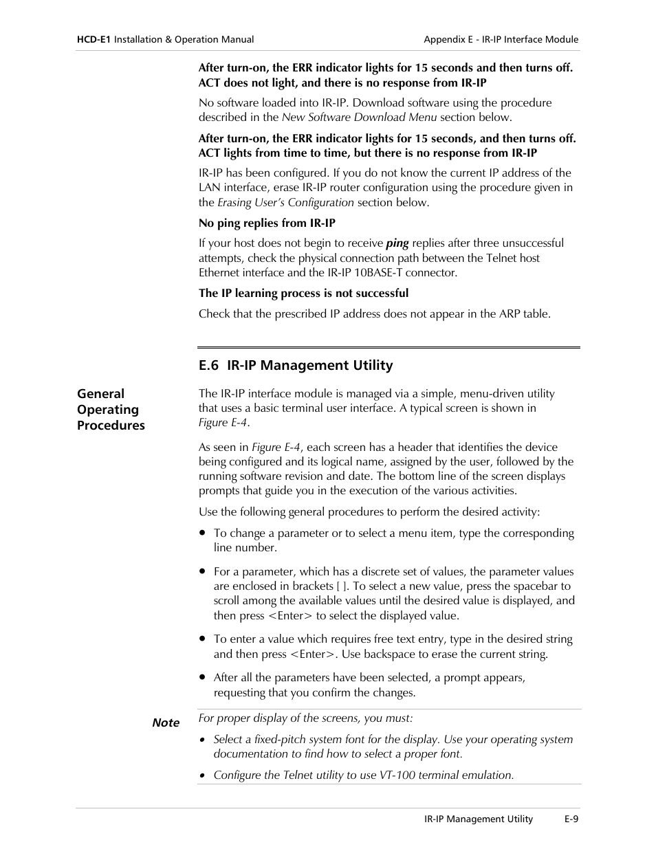 RAD Data comm HCD-E1 User Manual | Page 211 / 232