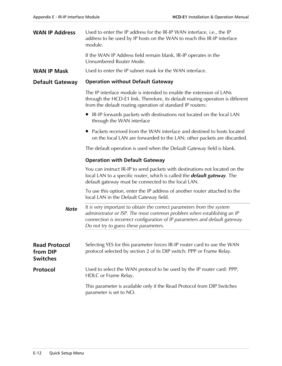 RAD Data comm HCD-E1 User Manual | Page 214 / 232