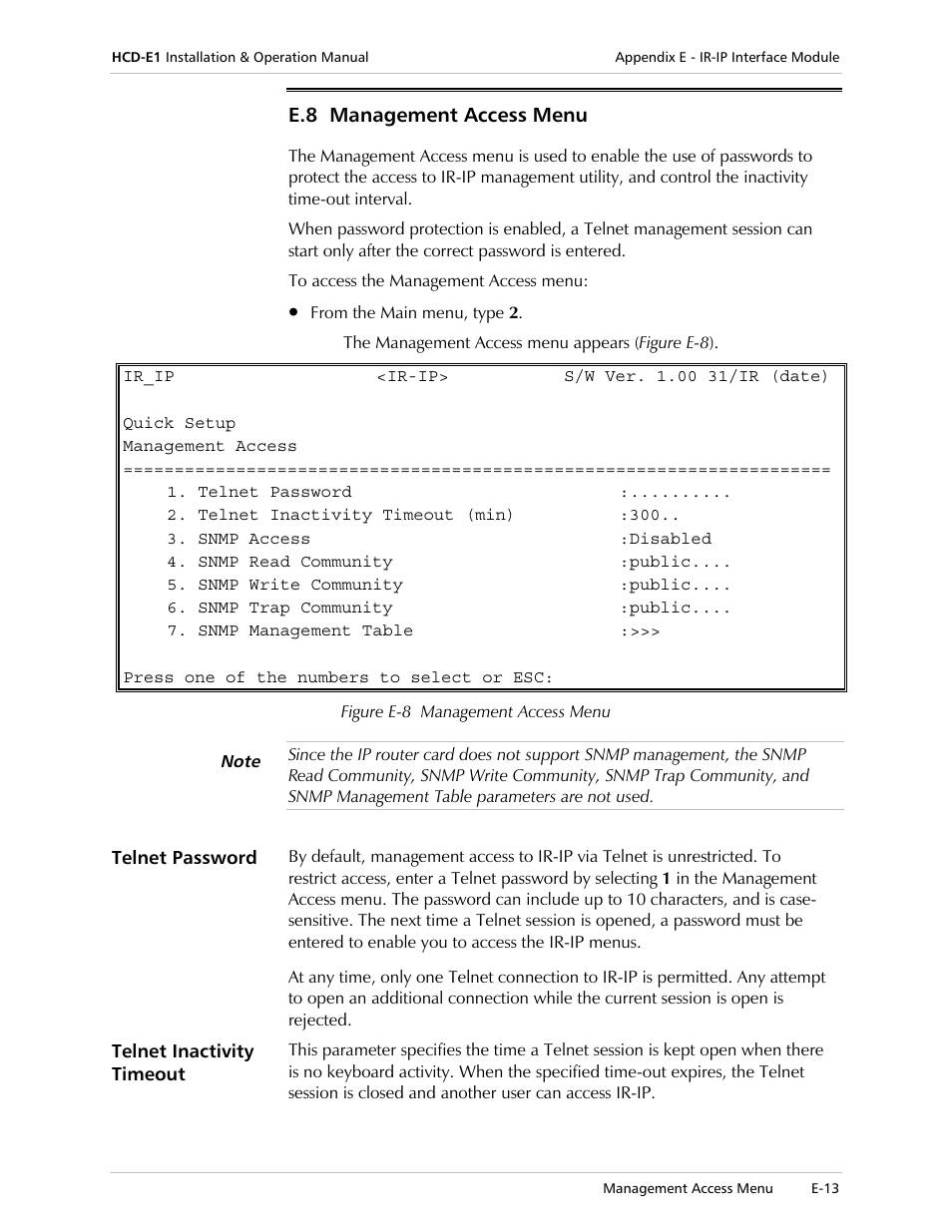 RAD Data comm HCD-E1 User Manual | Page 215 / 232