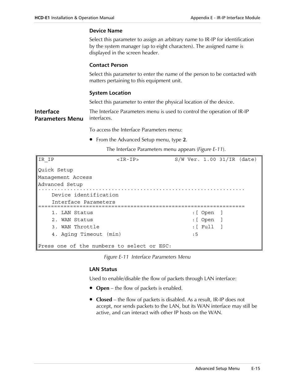 RAD Data comm HCD-E1 User Manual | Page 217 / 232