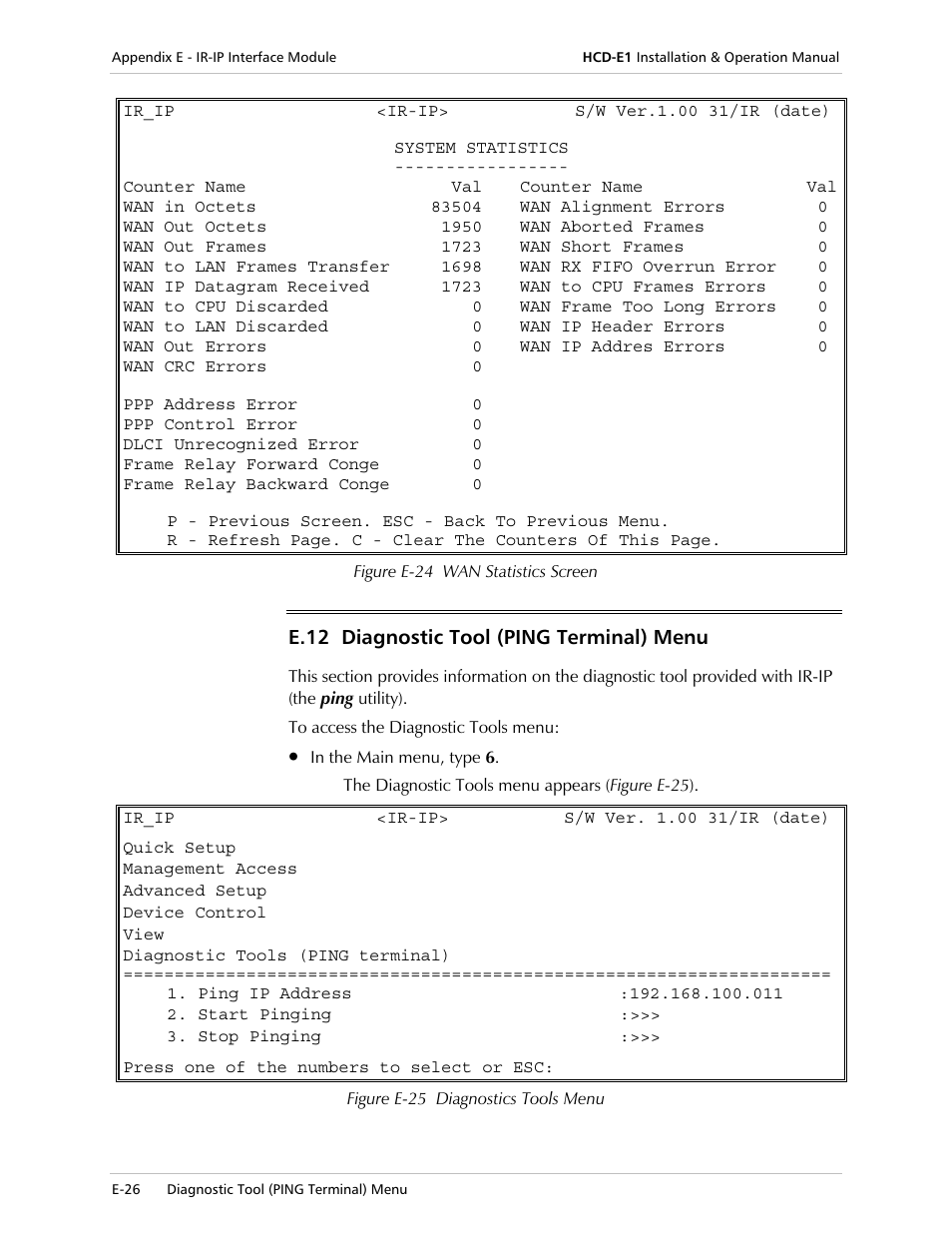 RAD Data comm HCD-E1 User Manual | Page 228 / 232