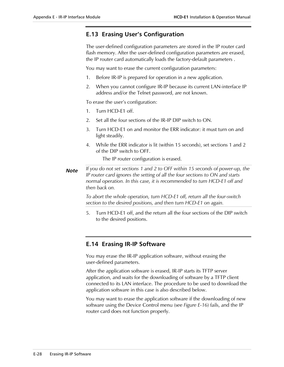 RAD Data comm HCD-E1 User Manual | Page 230 / 232
