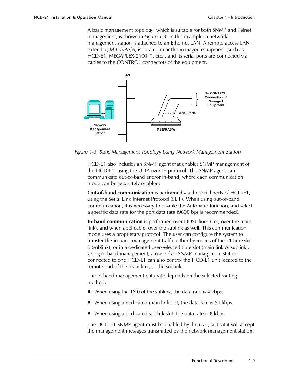 RAD Data comm HCD-E1 User Manual | Page 27 / 232