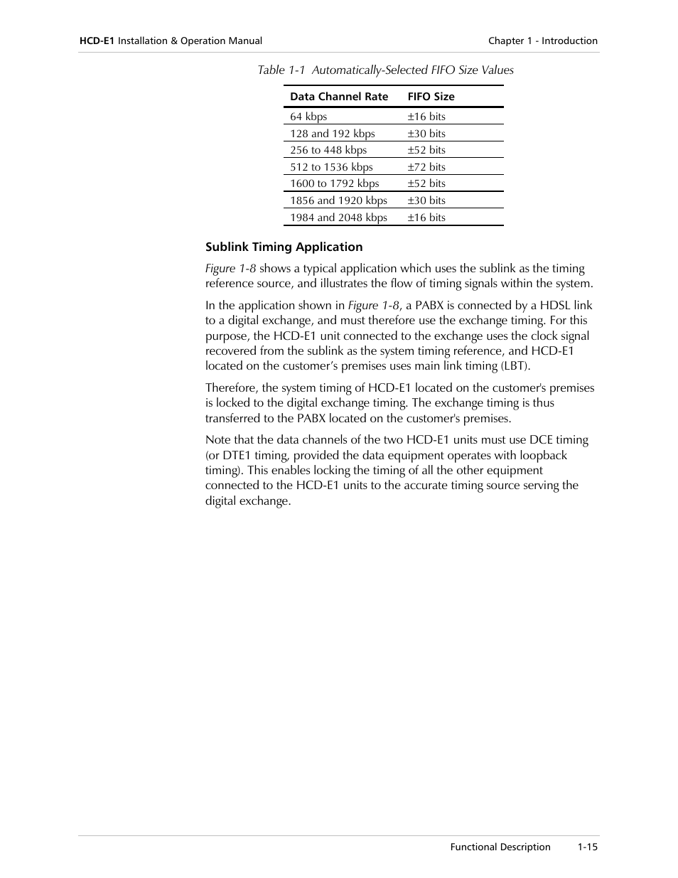 RAD Data comm HCD-E1 User Manual | Page 33 / 232