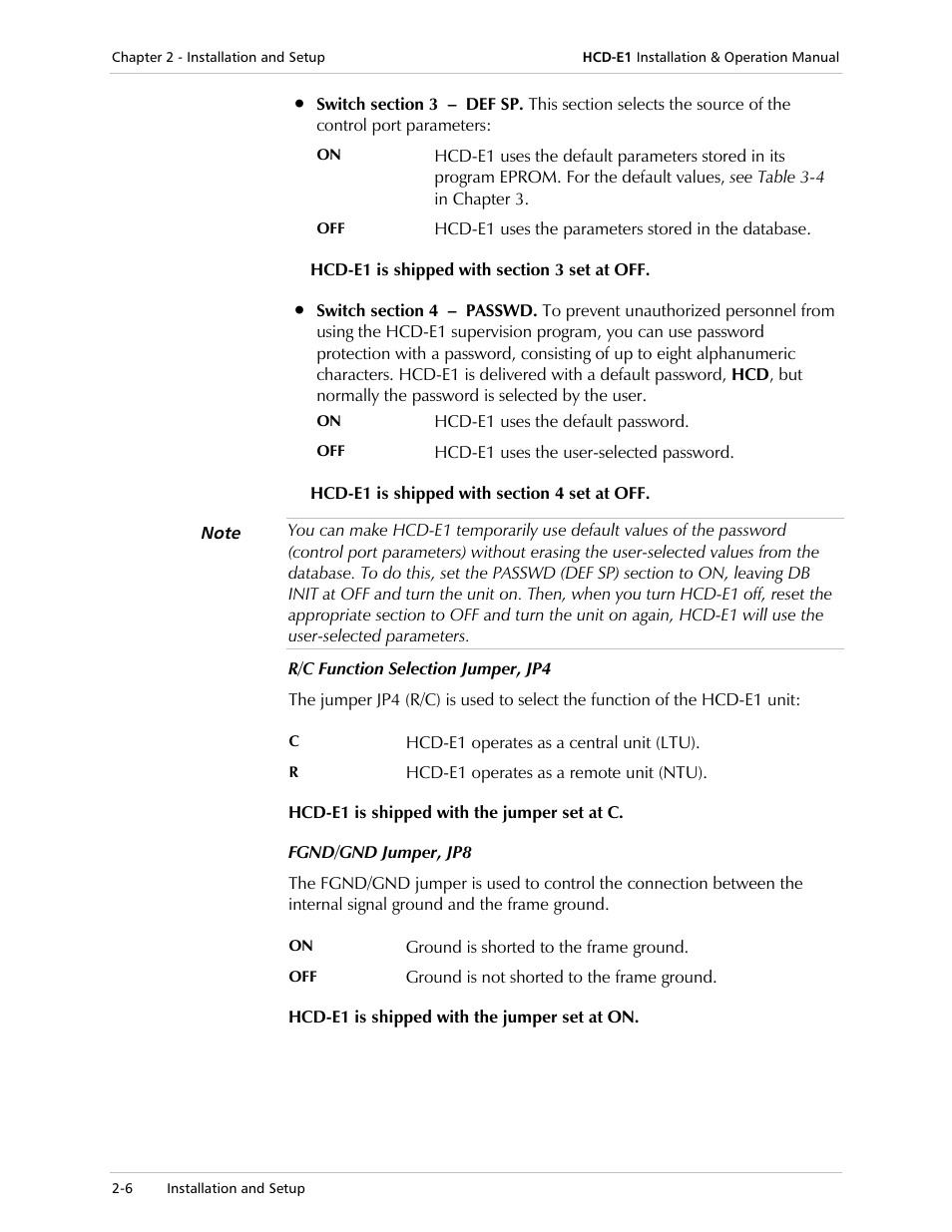 RAD Data comm HCD-E1 User Manual | Page 52 / 232
