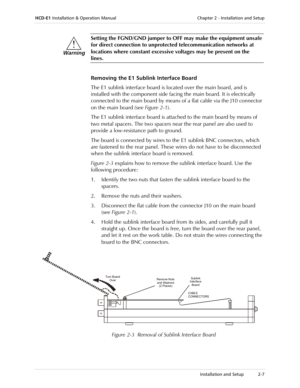 RAD Data comm HCD-E1 User Manual | Page 53 / 232