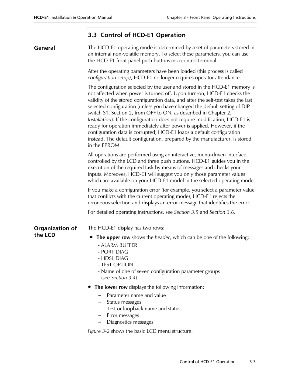 RAD Data comm HCD-E1 User Manual | Page 61 / 232