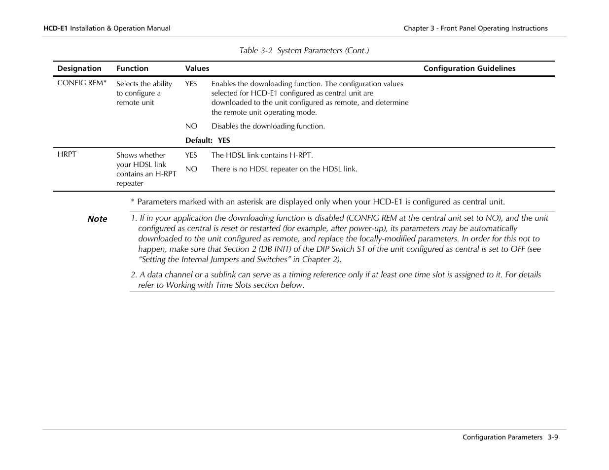 RAD Data comm HCD-E1 User Manual | Page 67 / 232