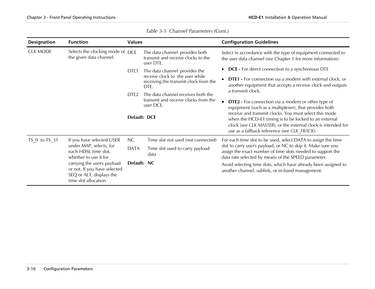 RAD Data comm HCD-E1 User Manual | Page 74 / 232