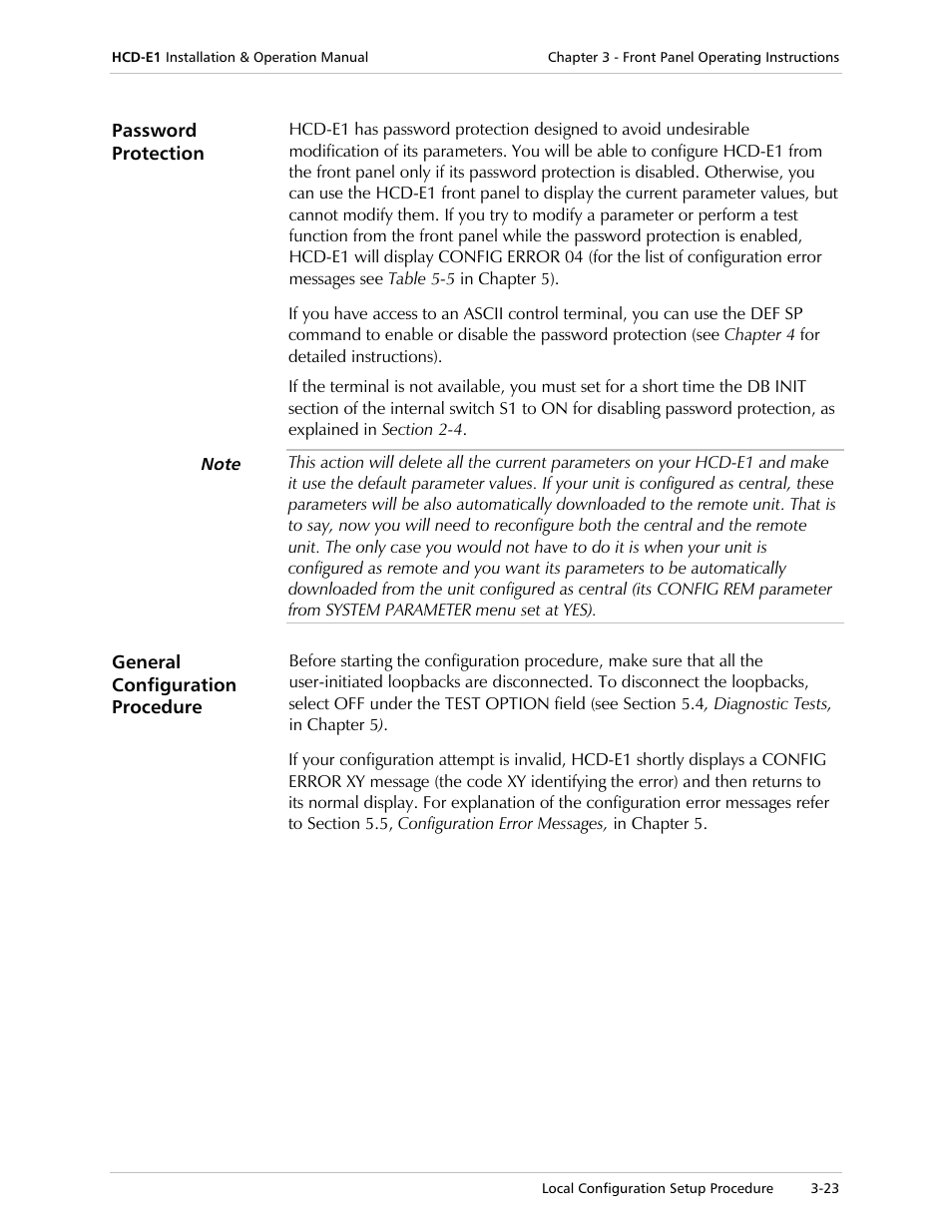 RAD Data comm HCD-E1 User Manual | Page 81 / 232