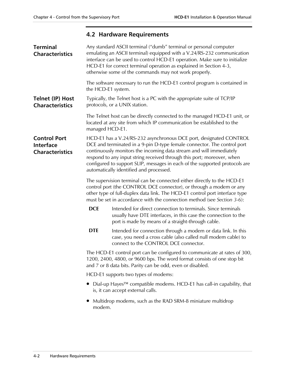 RAD Data comm HCD-E1 User Manual | Page 86 / 232