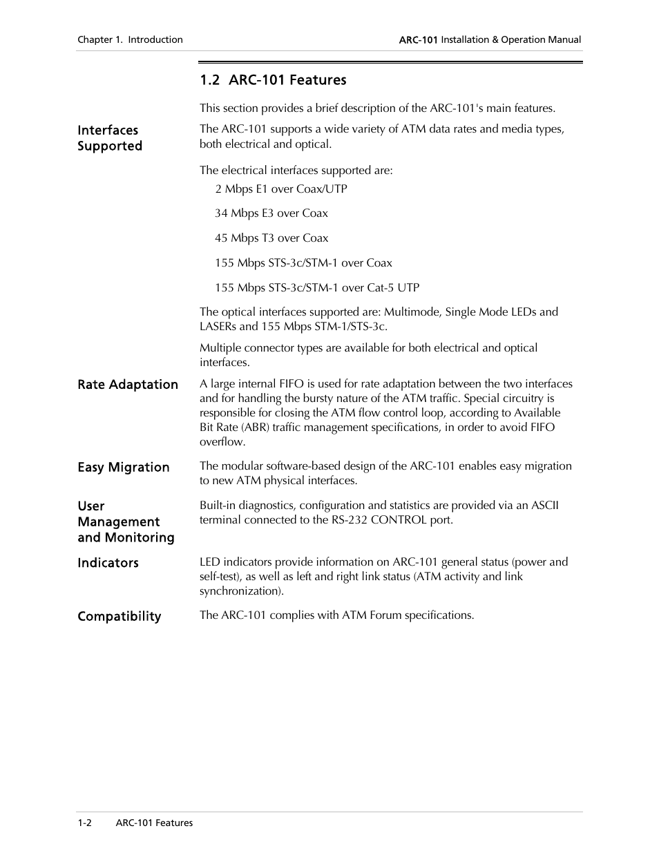 RAD Data comm ARC-101 User Manual | Page 12 / 46