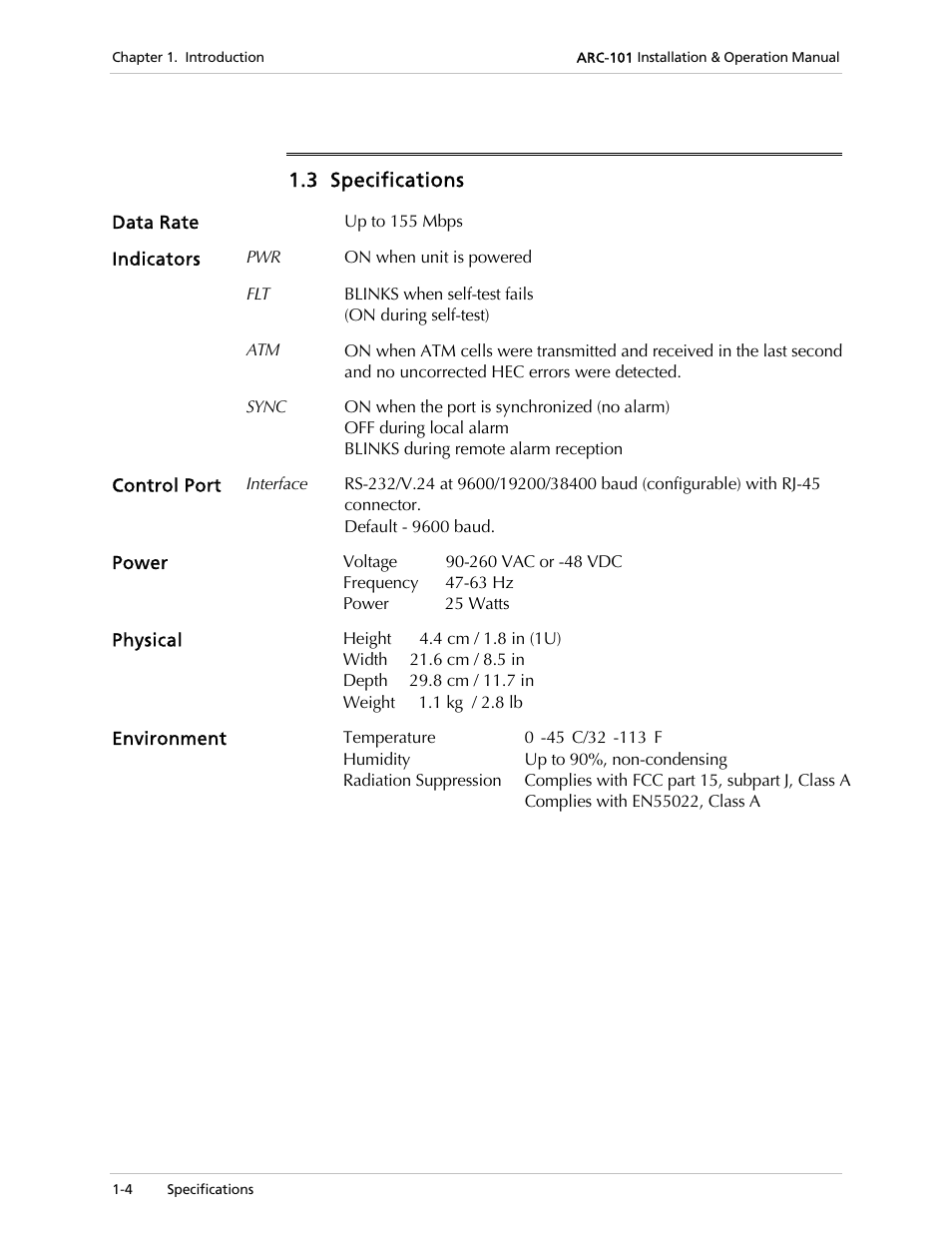 RAD Data comm ARC-101 User Manual | Page 14 / 46
