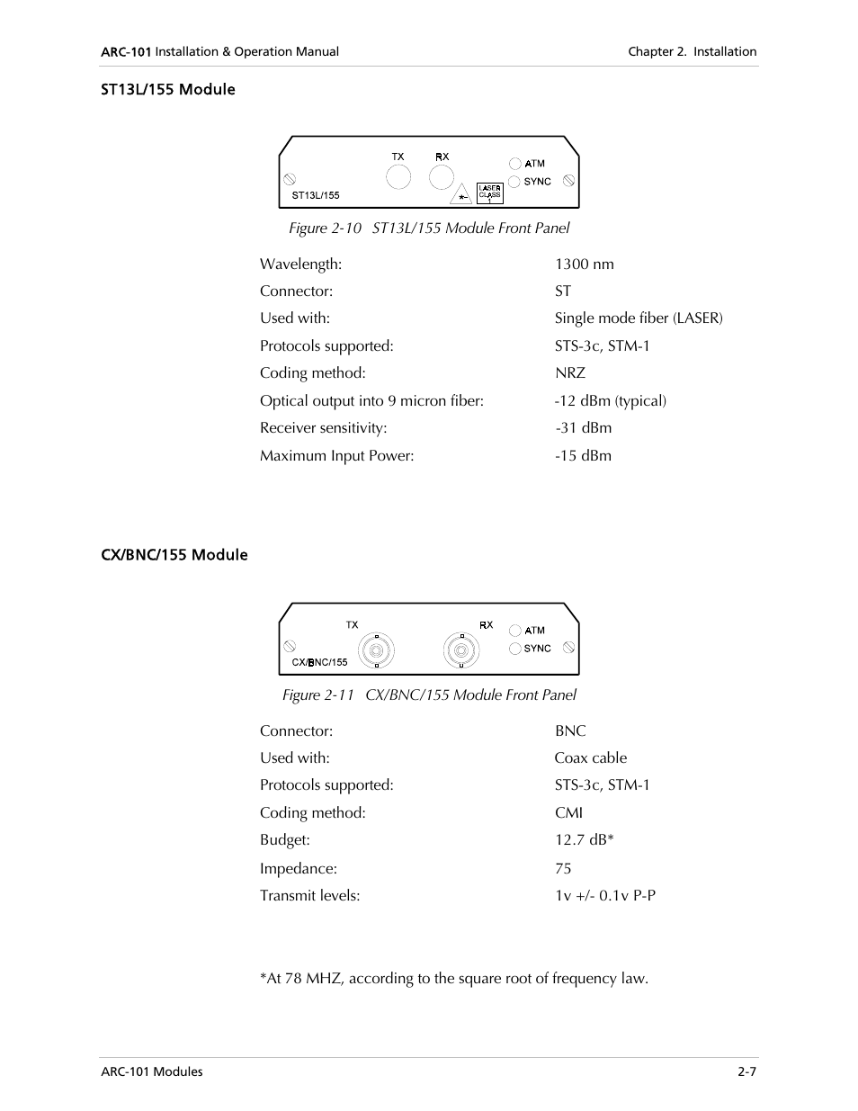 RAD Data comm ARC-101 User Manual | Page 23 / 46