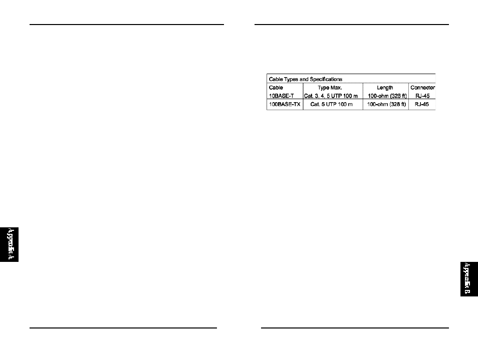 Appendix b, Cables | RAD Data comm BLW-04EX User Manual | Page 56 / 59