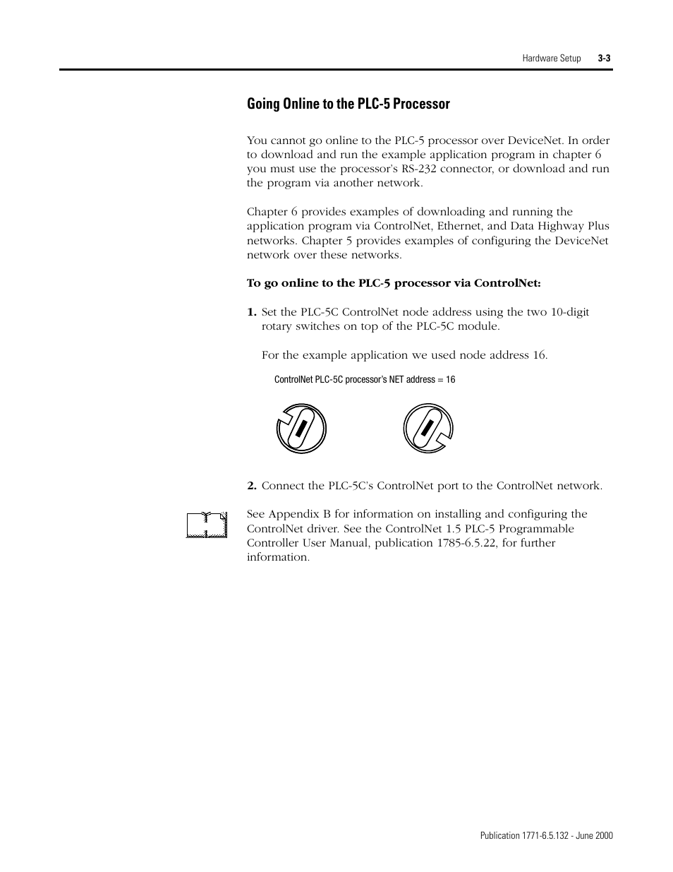 Going online to the plc-5 processor -3, Going online to the plc-5 processor | Rockwell SoniCrafter DEVICENET 1771-SDN User Manual | Page 41 / 139