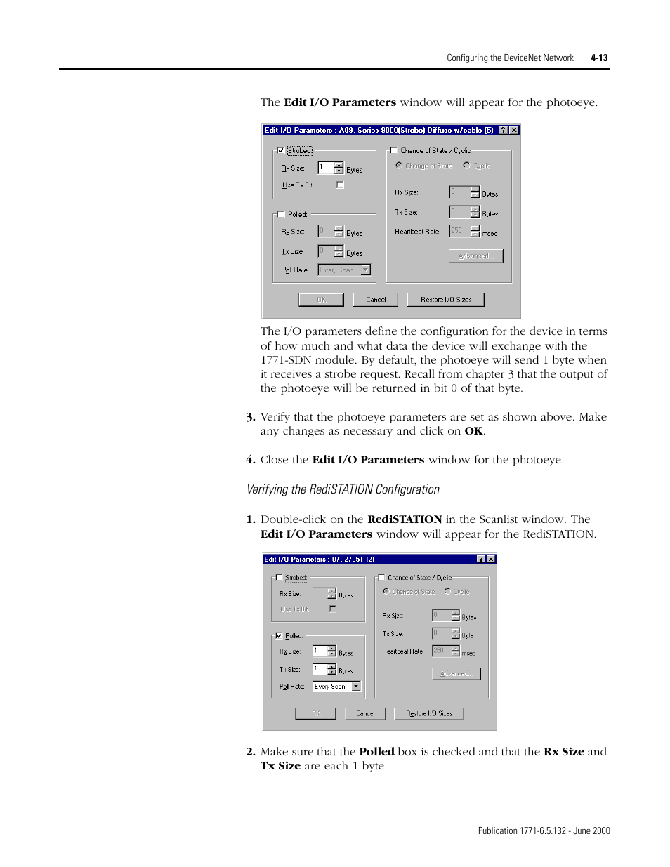 Verifying the redistation configuration -13, Verifying the redistation configuration | Rockwell SoniCrafter DEVICENET 1771-SDN User Manual | Page 65 / 139