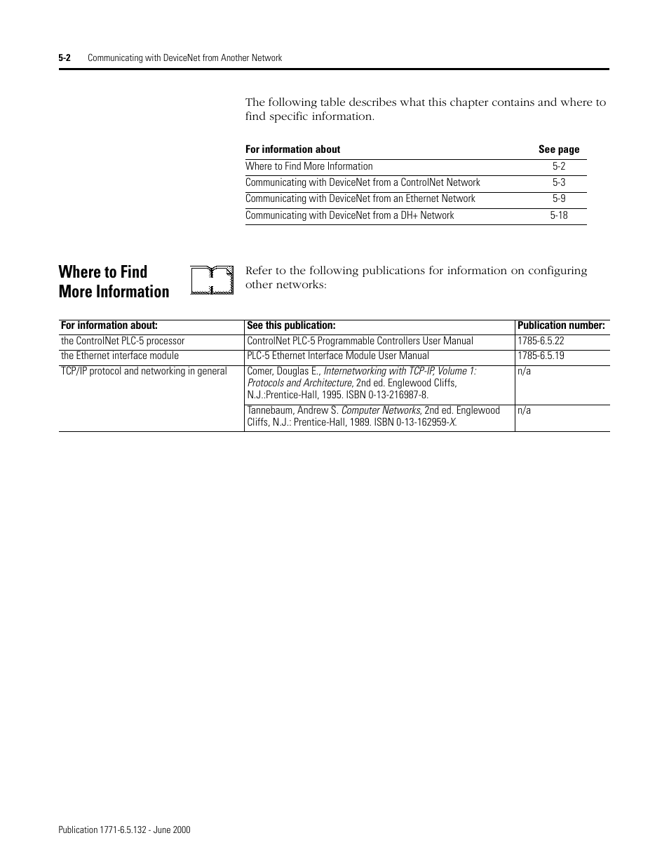 Where to find more information, Where to find more information -2 | Rockwell SoniCrafter DEVICENET 1771-SDN User Manual | Page 72 / 139