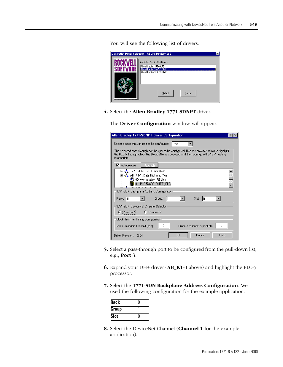 Rockwell SoniCrafter DEVICENET 1771-SDN User Manual | Page 89 / 139