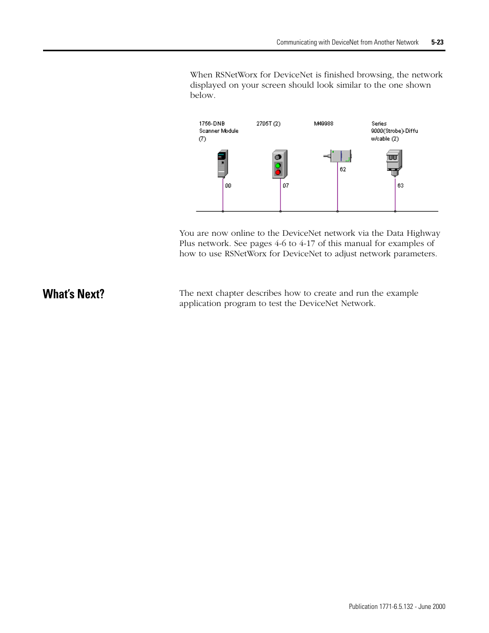 What’s next, What’s next? -23 | Rockwell SoniCrafter DEVICENET 1771-SDN User Manual | Page 93 / 139