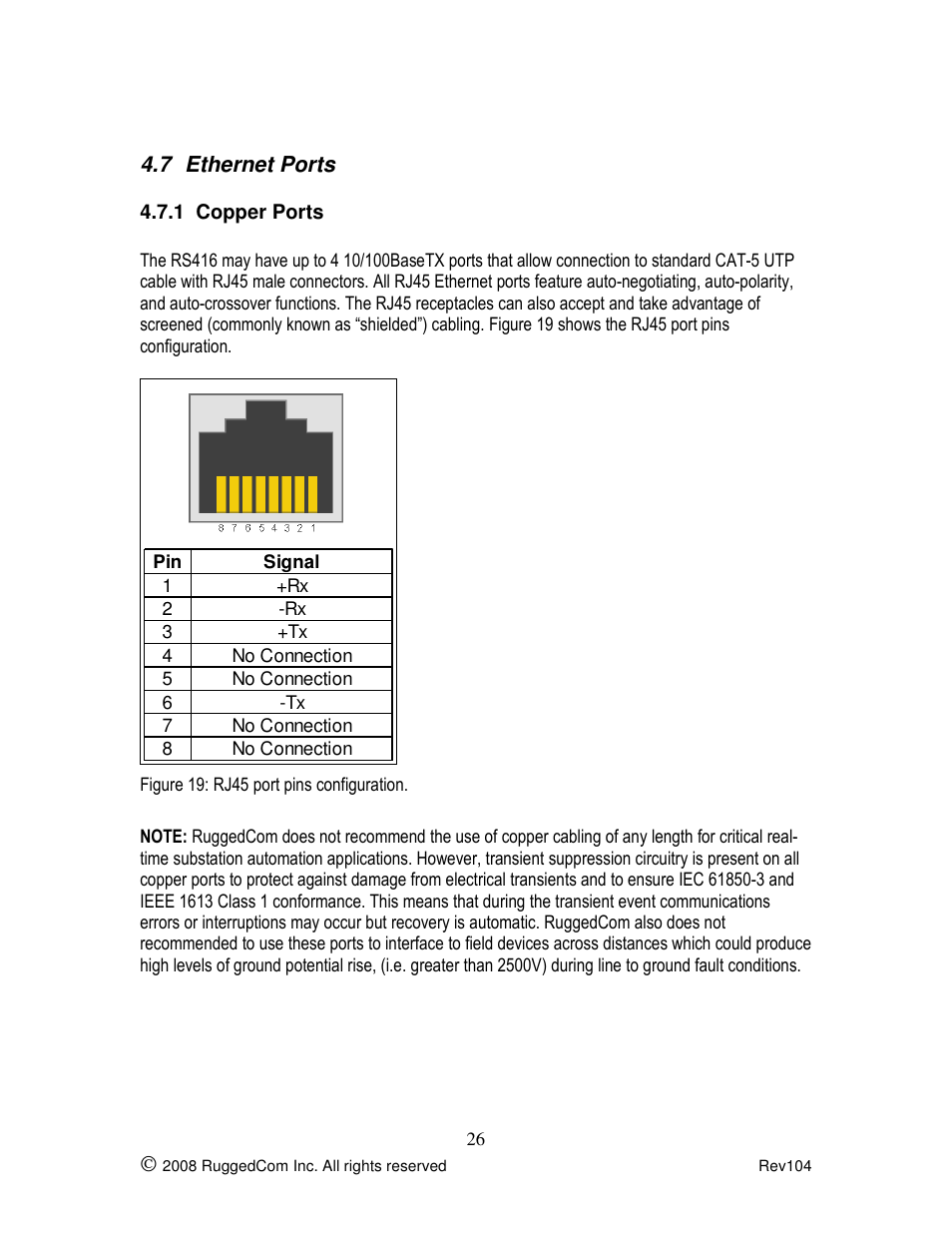 Rugged Outback RS416 User Manual | Page 26 / 36