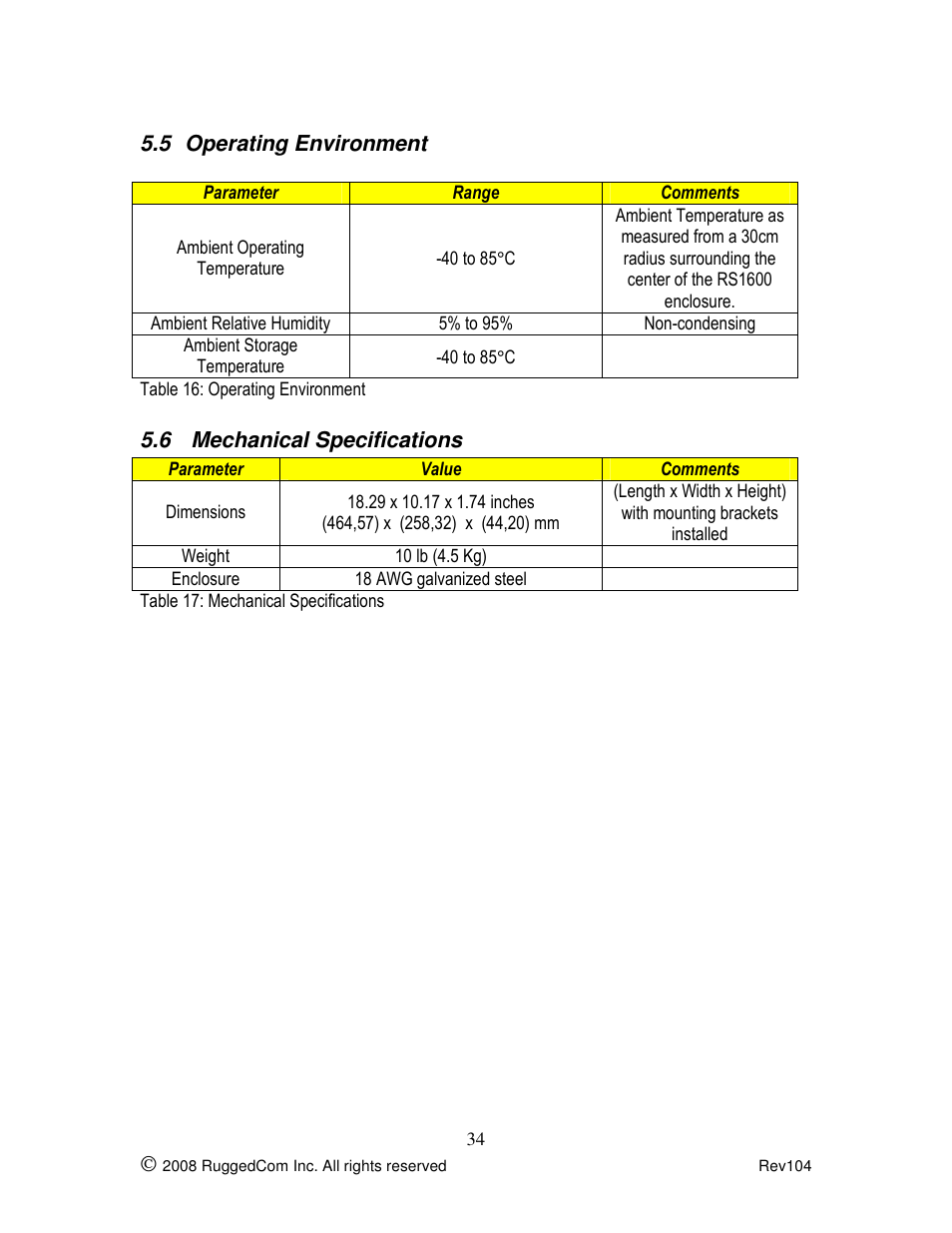 Rugged Outback RS416 User Manual | Page 34 / 36