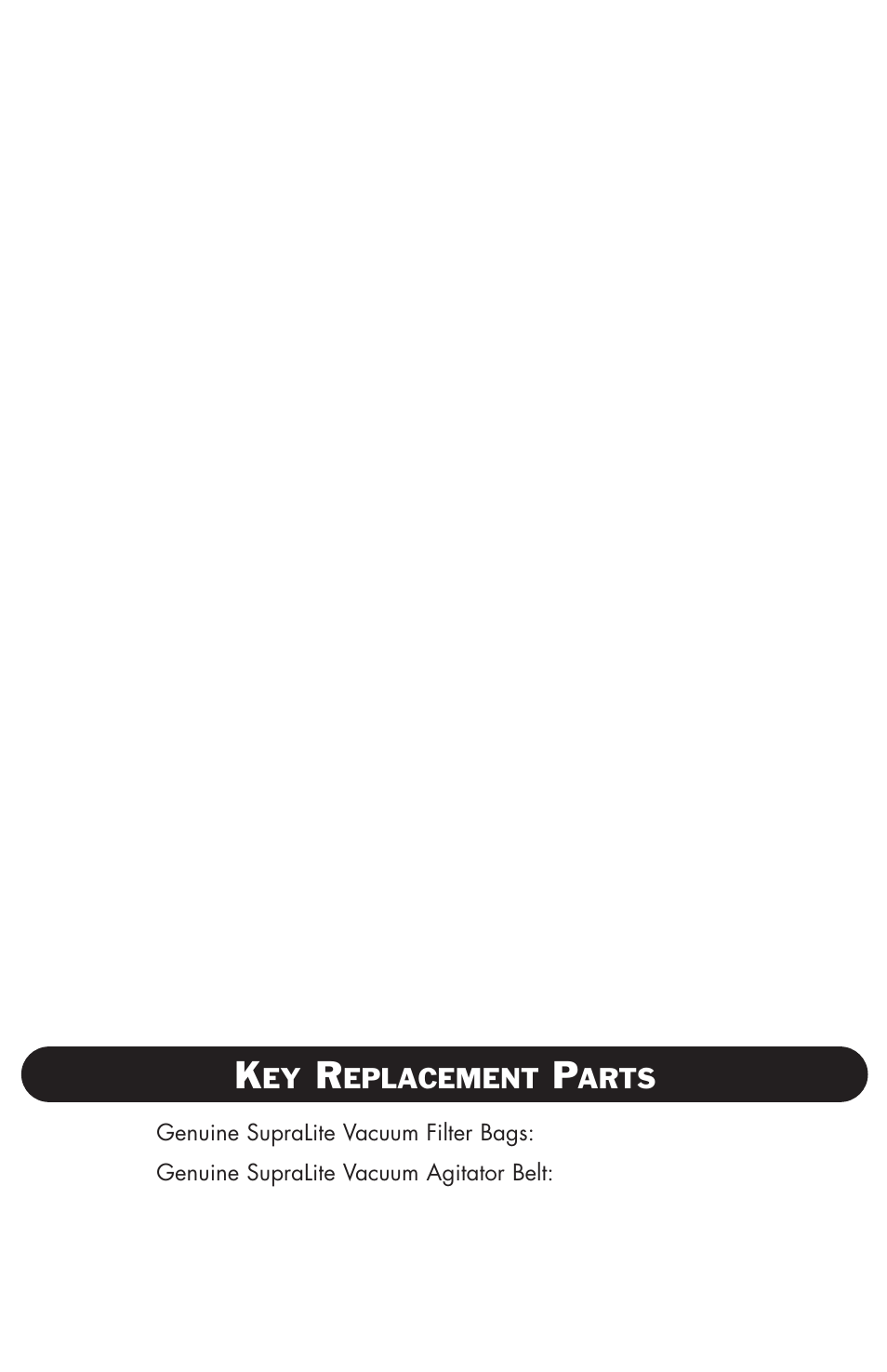 Riccar SUPRALITE RSL2C User Manual | Page 2 / 16