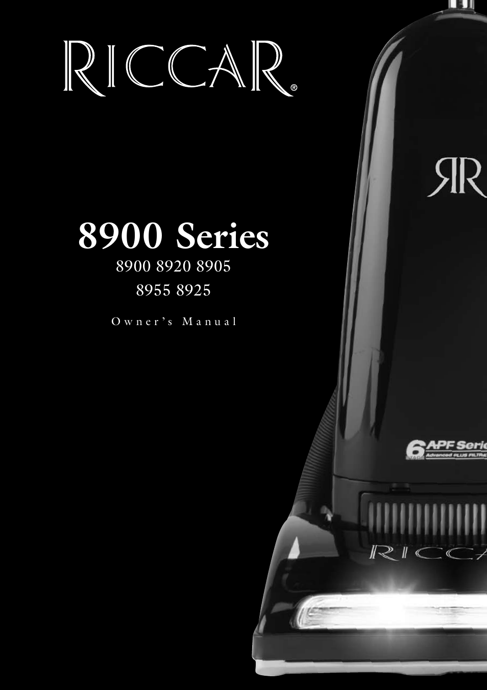Riccar 8920 User Manual | 11 pages
