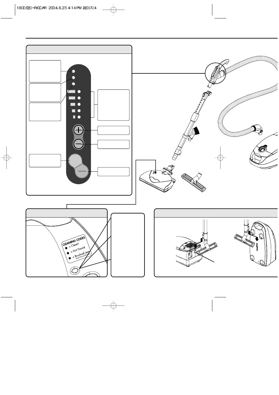 Canister features | Riccar 1800 User Manual | Page 4 / 14