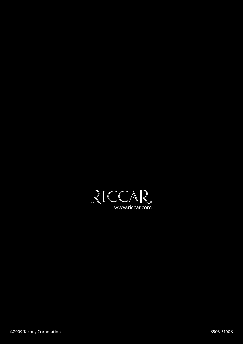 Riccar SUMMER BREEZE RSBH-C User Manual | Page 13 / 13