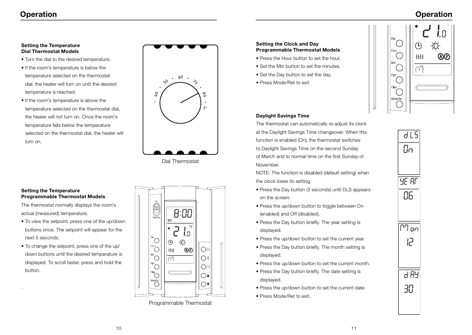 Operation | Riccar SUMMER BREEZE RSBH-C User Manual | Page 7 / 13