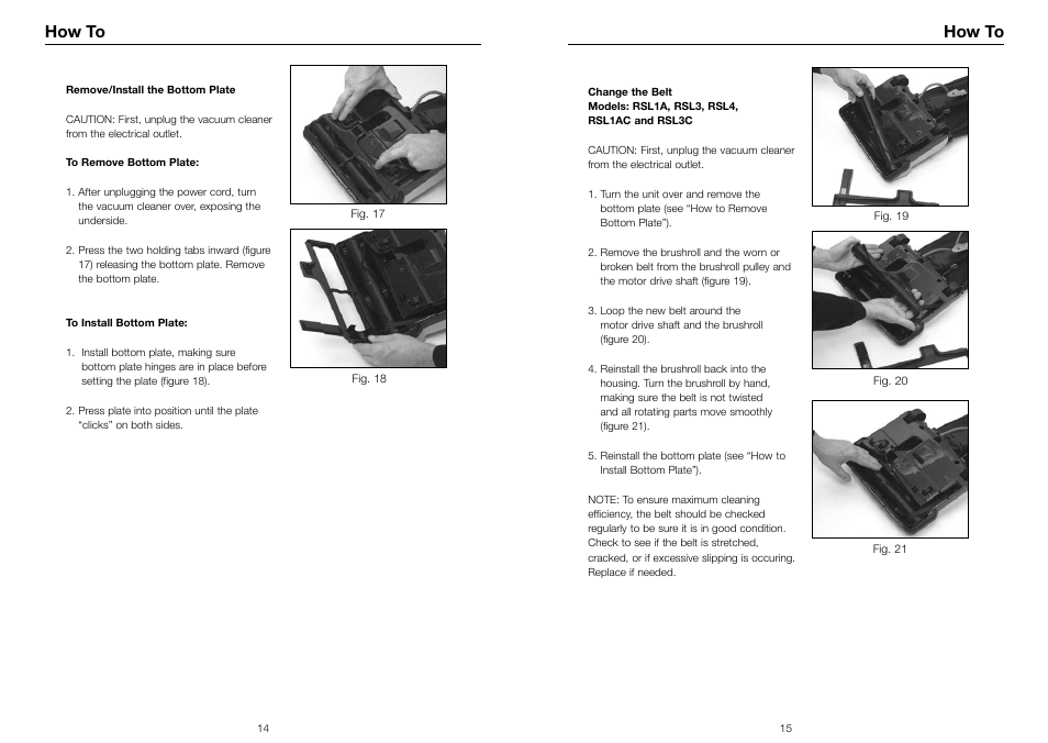 How to | Riccar SUPRALITE RSL3C User Manual | Page 8 / 11