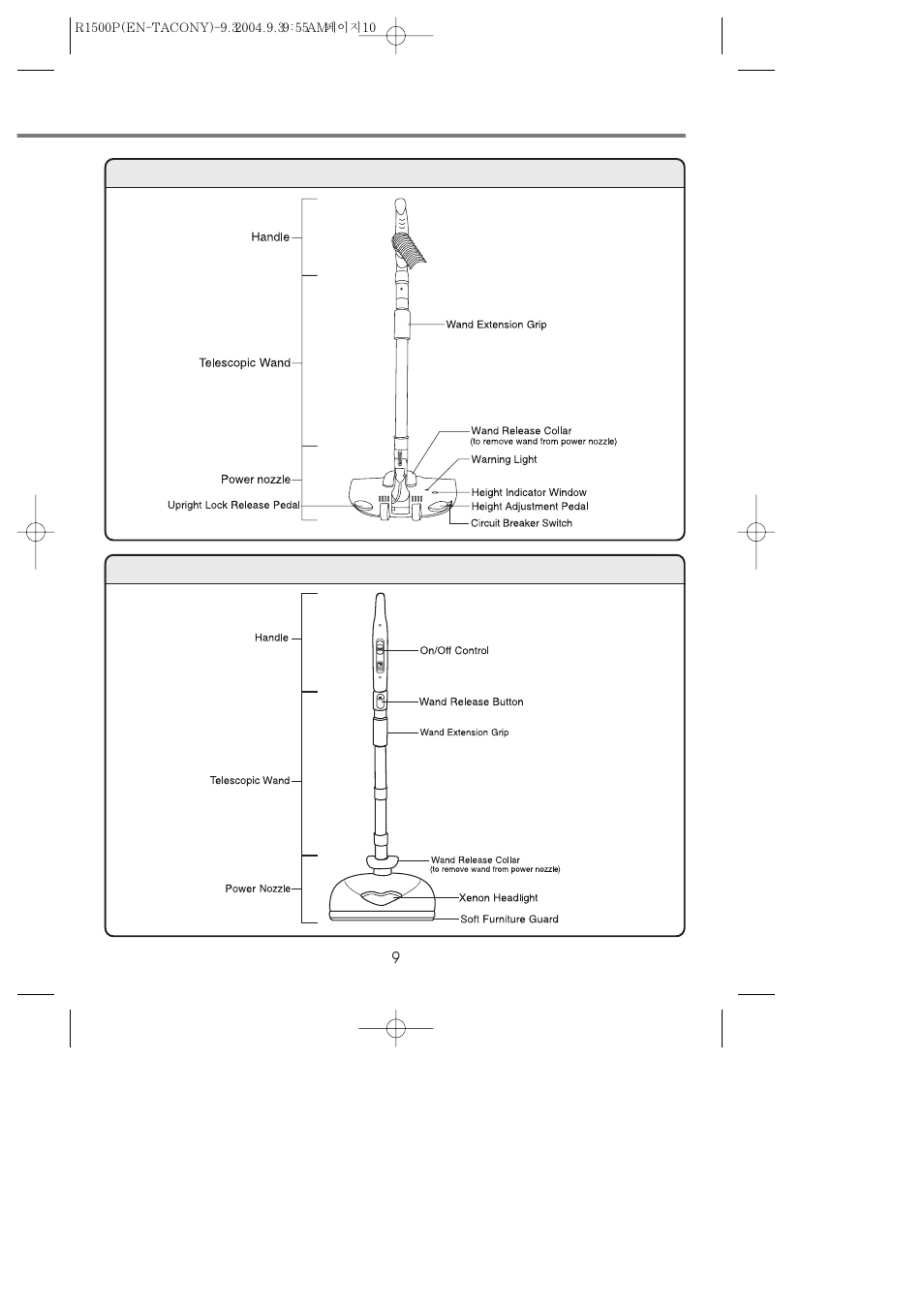 Riccar 1500P User Manual | Page 9 / 13