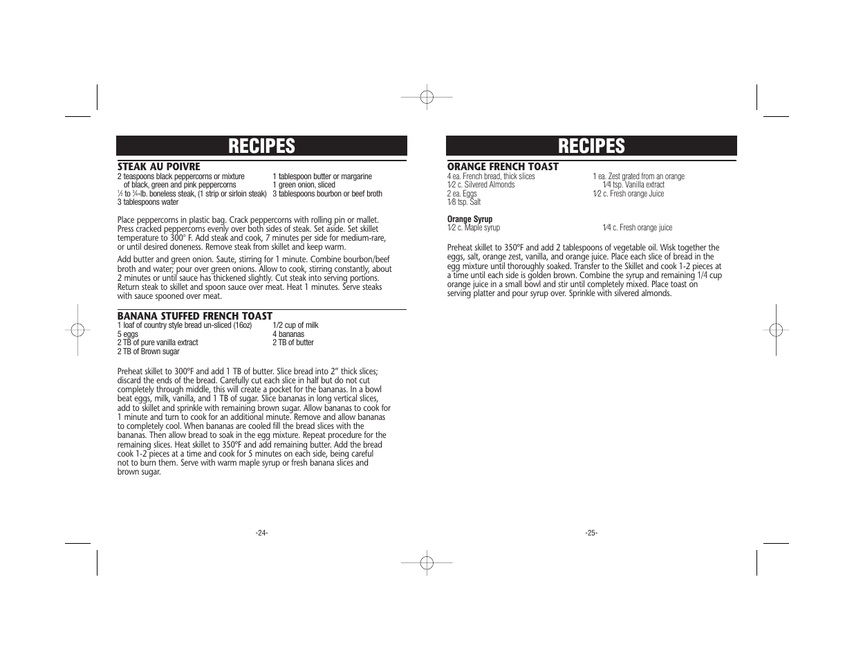 Recipes | Rival 5050 WCN User Manual | Page 13 / 14