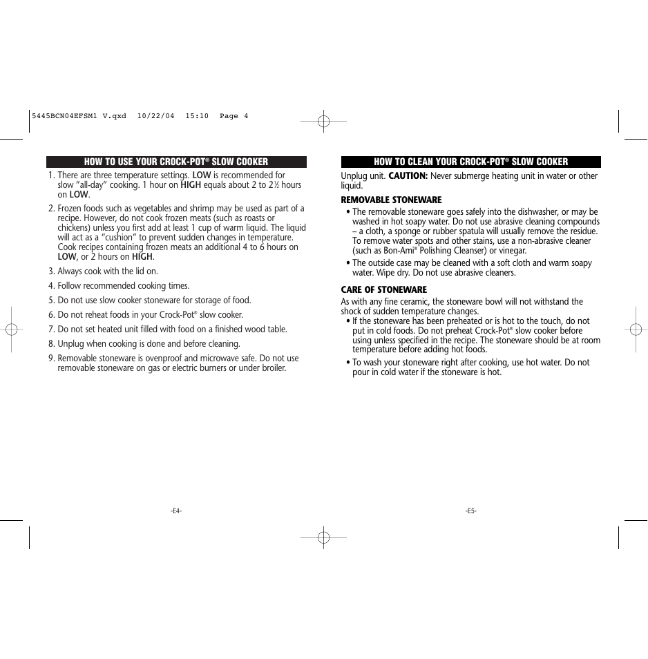 Rival 5445 BCN User Manual | Page 3 / 37