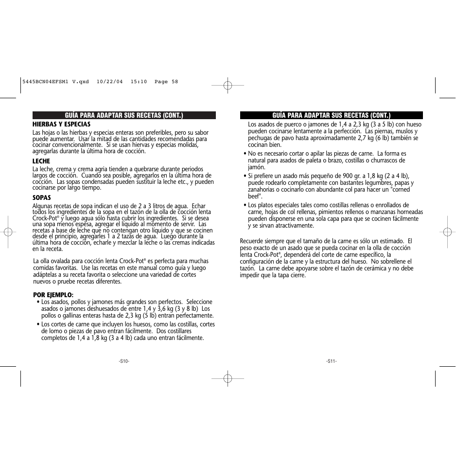 Rival 5445 BCN User Manual | Page 30 / 37