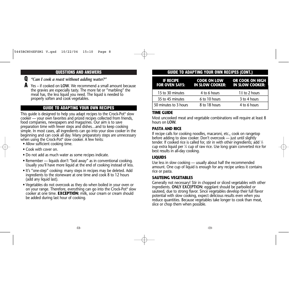 Rival 5445 BCN User Manual | Page 5 / 37