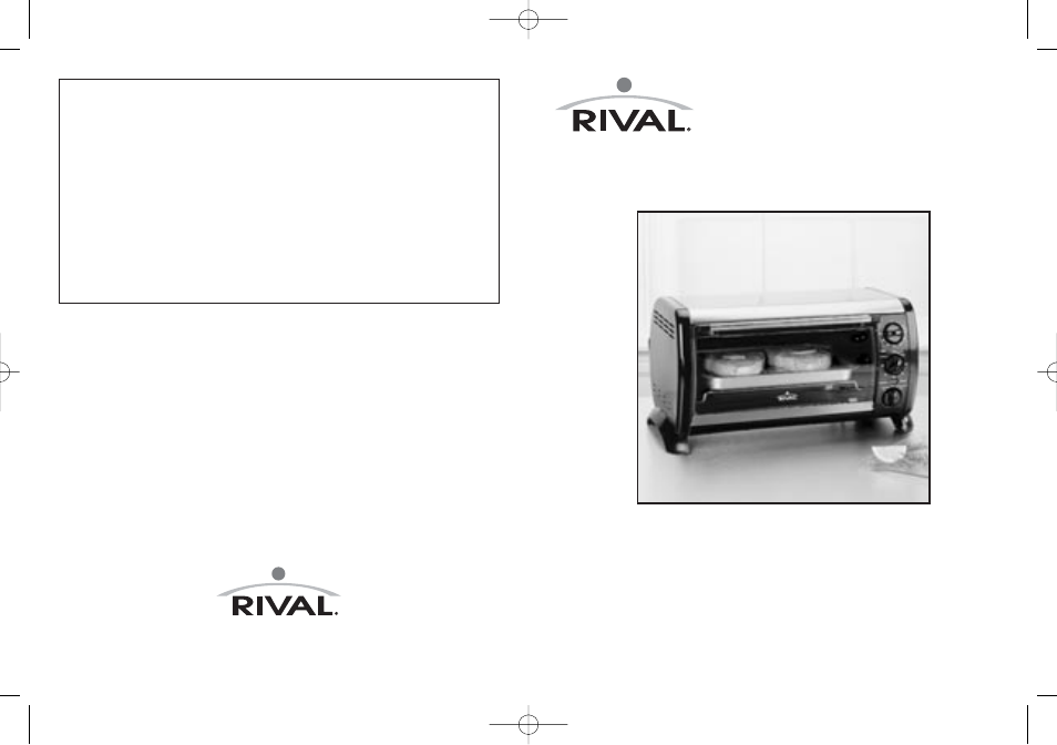 Rival TO600 User Manual | 11 pages