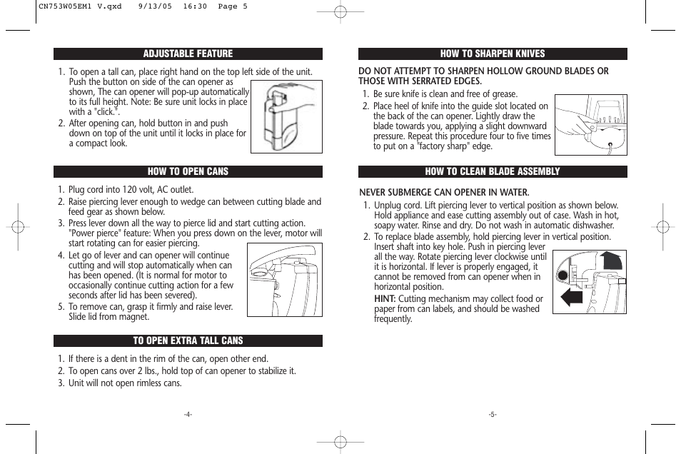 Rival CN753-W User Manual | Page 3 / 4