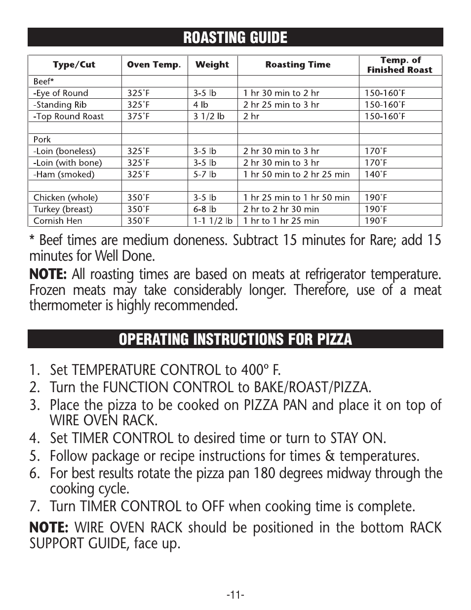 Rival CO606 User Manual | Page 11 / 28