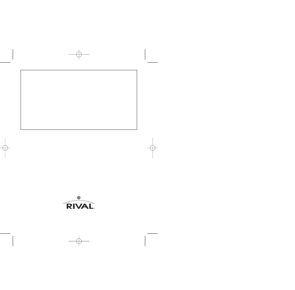 Rival 3122 CH User Manual | Page 11 / 11