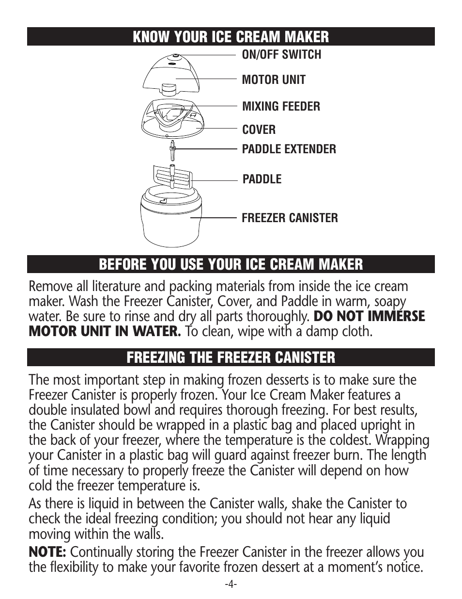 Before you use your ice cream maker | Rival GC8151 User Manual | Page 4 / 20