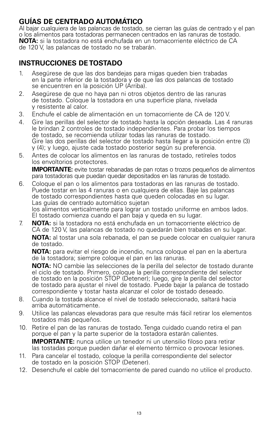 Rival 16042 User Manual | Page 12 / 15