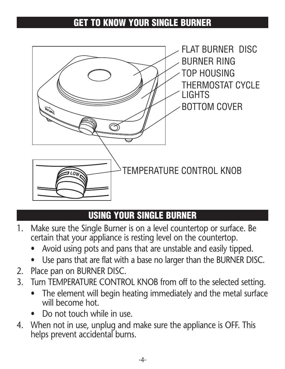 Rival SB150 User Manual | Page 4 / 8