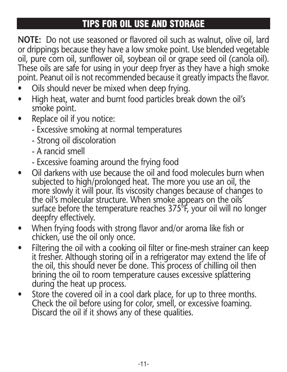 Rival COOL ZONE CZF630 User Manual | Page 11 / 16