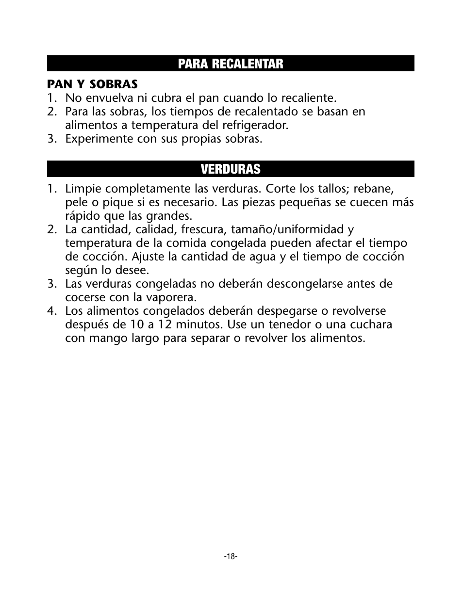 Rival CKRVSTLM20 User Manual | Page 18 / 24