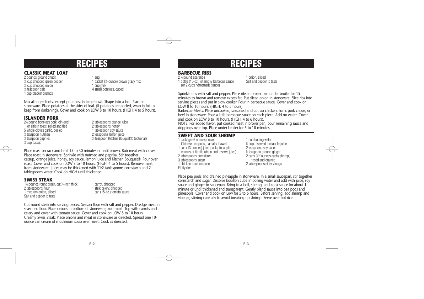 Recipes | Rival Slow Cookers User Manual | Page 7 / 11